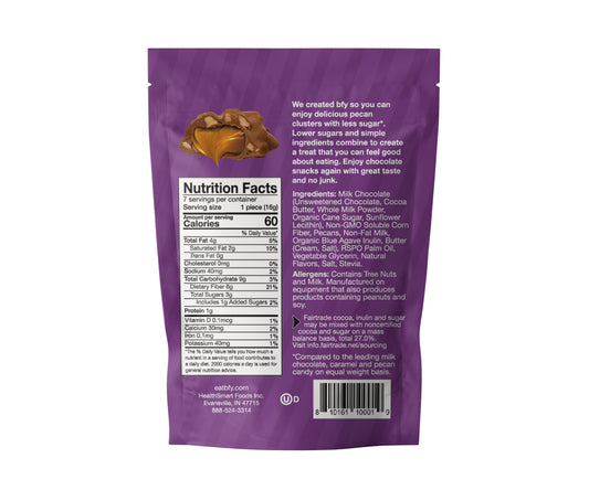 bfy milk chocolate pecan cluster